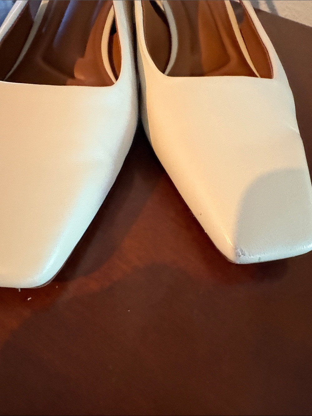 Franco Sarto Ivory Slingback Square-Toe Flats - Picture 4 of 4